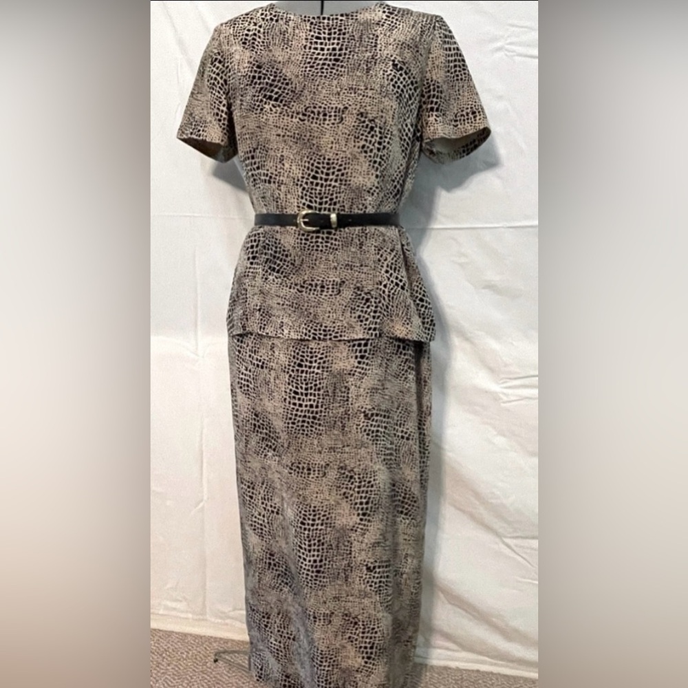 Spenser Jeremy Reptile Print Formal Dress